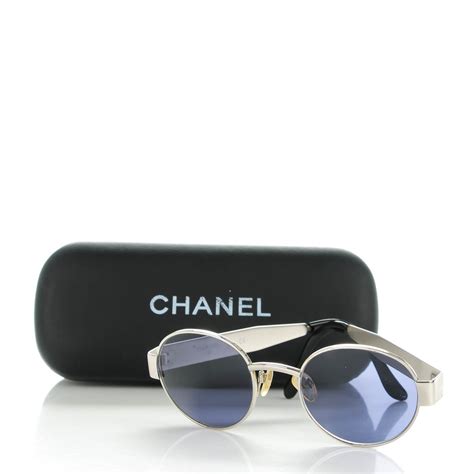 chanel sunglasses silver & white roun|Chanel sunglasses where to buy.